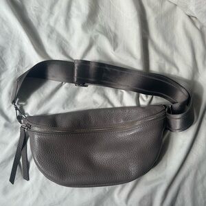 Leather Waist Bag in Dark Brown- Fanny pack